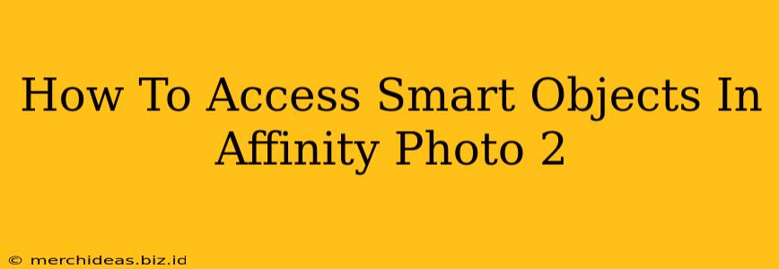 How To Access Smart Objects In Affinity Photo 2