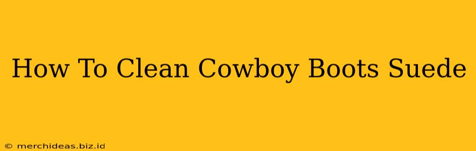 How To Clean Cowboy Boots Suede