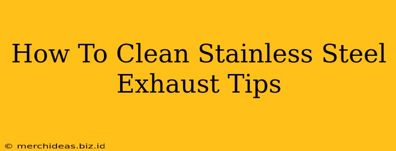 How To Clean Stainless Steel Exhaust Tips