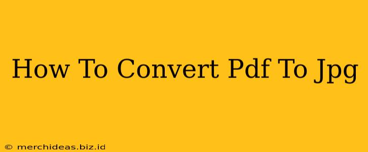 How To Convert Pdf To Jpg