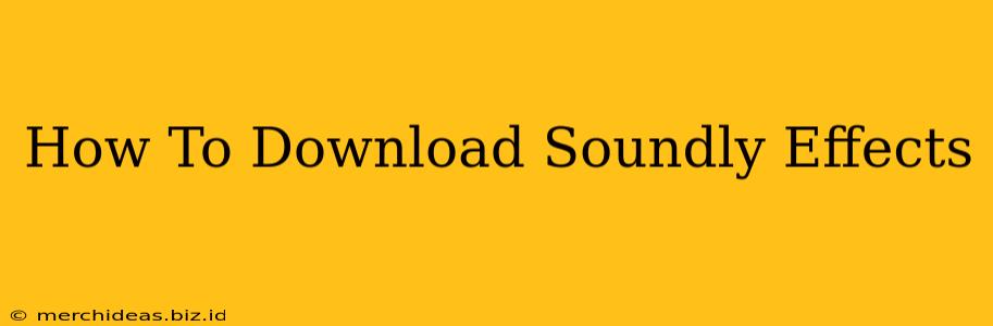 How To Download Soundly Effects