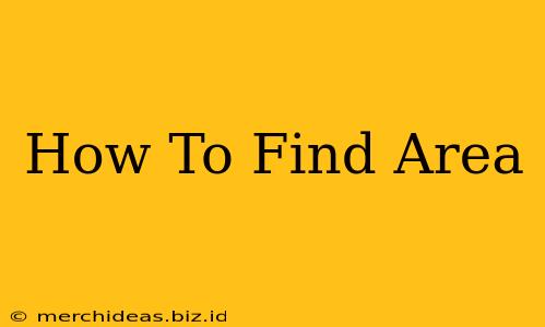 How To Find Area