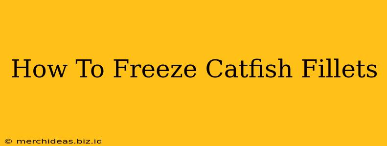 How To Freeze Catfish Fillets