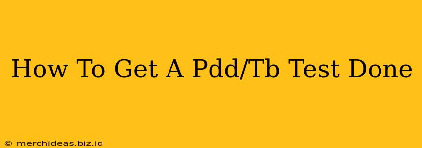 How To Get A Pdd/Tb Test Done