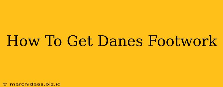 How To Get Danes Footwork