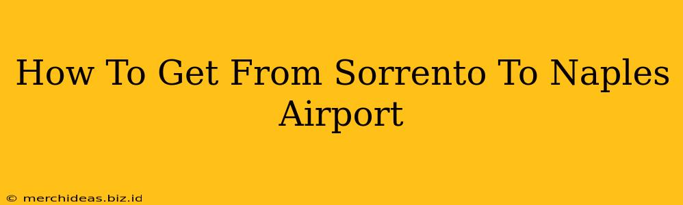 How To Get From Sorrento To Naples Airport