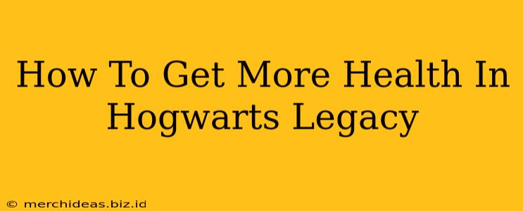 How To Get More Health In Hogwarts Legacy
