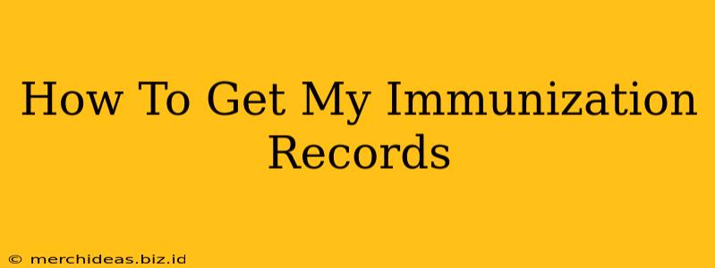 How To Get My Immunization Records