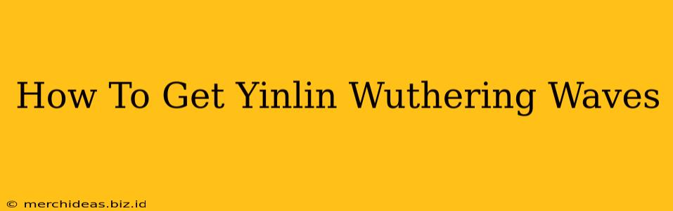 How To Get Yinlin Wuthering Waves