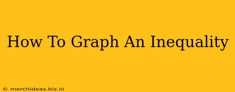 How To Graph An Inequality