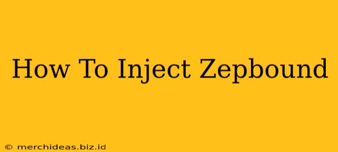 How To Inject Zepbound