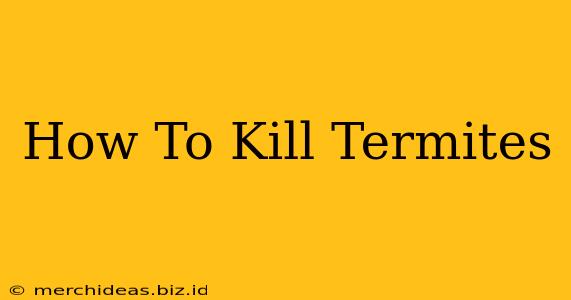 How To Kill Termites