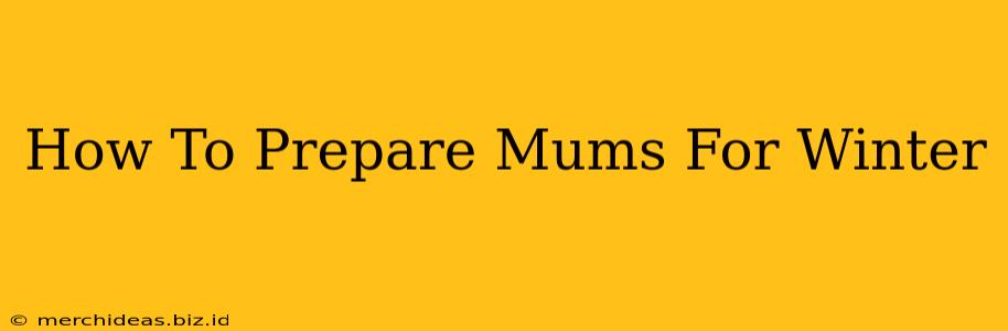 How To Prepare Mums For Winter
