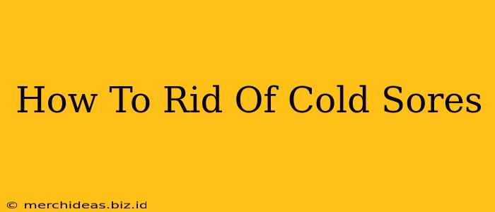 How To Rid Of Cold Sores