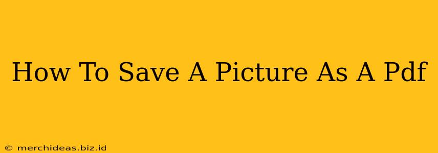 How To Save A Picture As A Pdf