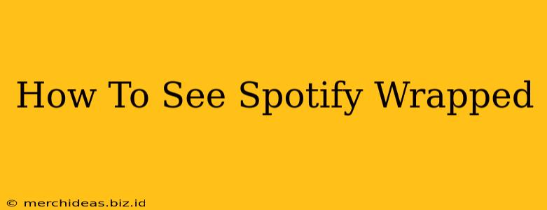 How To See Spotify Wrapped