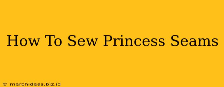 How To Sew Princess Seams