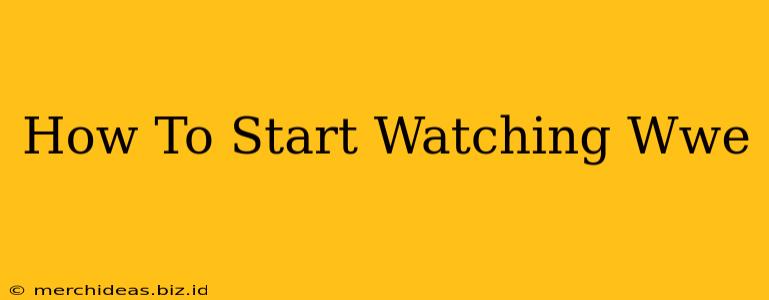 How To Start Watching Wwe