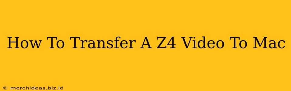 How To Transfer A Z4 Video To Mac