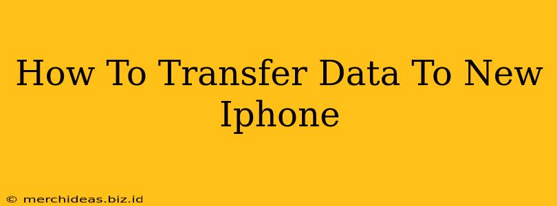 How To Transfer Data To New Iphone