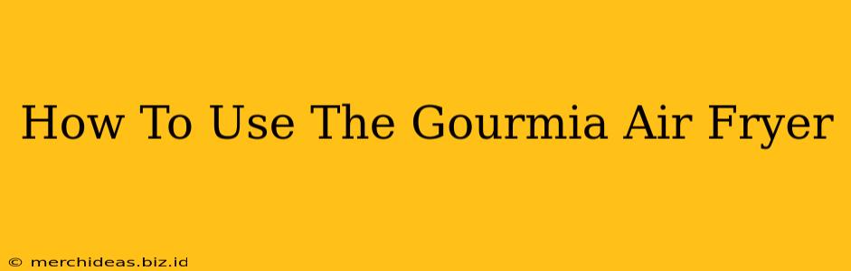 How To Use The Gourmia Air Fryer