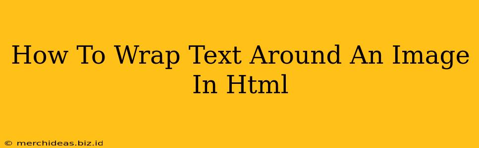 How To Wrap Text Around An Image In Html