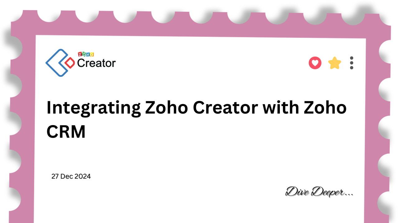 Supercharge Your Workflow: A Deep Dive into CRM Integration with Zoho Projects